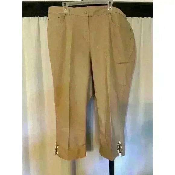 Ruby Red Womens 18w kaki Pants - Picture 5 of 11